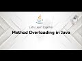 Java Method Overloading Mastery: Crafting Versatile Code with Multiple Perspectives