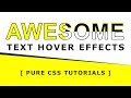 Awesome Text Hover Effects - Fill Text Effect On Hover - Css3 Hover Effect - Pure Html Css Tutorials