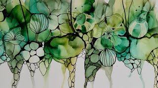 Alcohol Ink Painting / Fluid Art Abstract 227