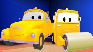 Tom The Tow Truck and the Steamroller in Car City | Trucks cartoon for kids