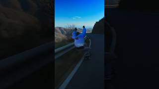 Almost hitting the guardrail at 90km/h ! #downhill #speed #skateboarding #skate #longboard