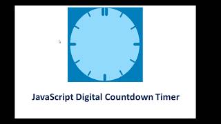 JS Digital Countdown Timer