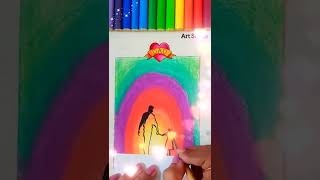 🥰💕Girl is always princess to her Father🥰💕Father's Day Drawing with soft pastels✨ #art #viral #shorts