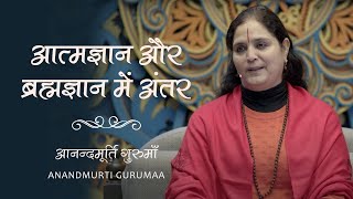 आत्मज्ञान और ब्रह्मज्ञान में अंतर | Self Realisation \u0026 Brahman Realisation | Anandmurti Gurumaa