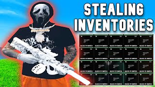 Stealing Inventories from UPSET THUGS... GTA RP Trolling