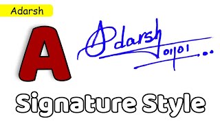 ✅ Adarsh Name Signature Request done