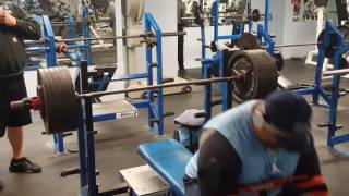 605lbs for 3reps