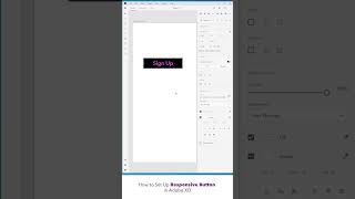 How to set up Responsive button in Adobe XD