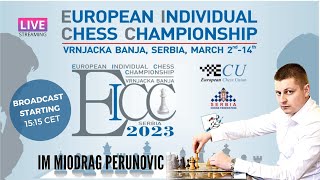 EUROPEAN INDIVIDUAL CHESS CHAMPIONSHIP 2023 - Round 5 Live!