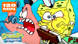 SpongeBobs witzigste Folgen aller Zeiten 😂 | 120-Minuten-Compilation | SpongeBob Schwammkopf