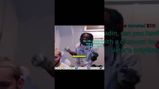 Lil Uzi reacts to adin Ross sister OnlyFans😳😳 #viralvideo