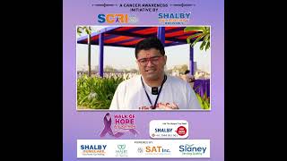 Inspiring Words by Head \u0026 Neck Oncologist, Dr. Shivam Pandya, at the Walk of Hope Walkathon 2.0