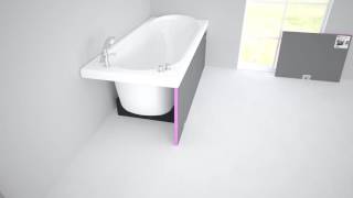 Qboard qladd for bathtub panelling