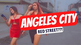 Will it Fields change to Red Street? ASMR walking tour Angeles City Philippines 4k