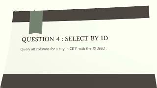 4 Select by ID | SQL HackerRank Solutions Explained | SQL Explained Solutions | SQL interview