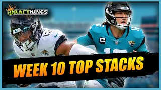 The 5 stacks you MUST PLAY in NFL DFS tournaments for DRAFTKINGS WEEK 10