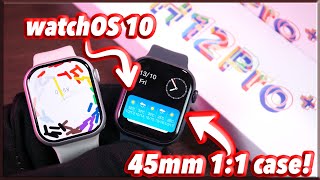 Latest H12 Pro Plus [AMOLED] Smartwatch - First Look on the 45mm Case, Display and watchOS 10 Ui 🔥!