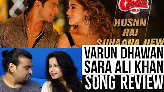 Husnn Hai Suhaana Song Review - Coolie No.1 | VarunDhawan | Sara Ali Khan | Chandana | Abhijeet