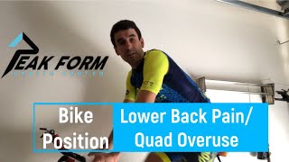 Low Back Pain and Cycling Position | San Diego Chiropractic
