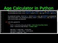 Age Calculator in Python - Build Your Own Program Today! #beginnerpython #coding #python #tkinter