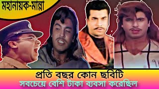 মহানায়ক মান্নার প্রতিবছর কোন ছবিটি সবচেয়ে বেশি টাকা ব্যবসা করেছিল। মান্নার ছবি