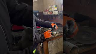 #welder ,process of making a clamp for a solar constuction,