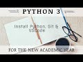 Install Python Application, Git, and VSCode