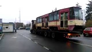 Transport wagonów 105N (źródło: MZK Gorzów Wlkp)