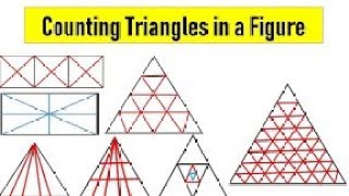 आकृति मे त्रिभुजों की संख्या ज्ञात करने का आसान तरीका। #education #maths #reasoning #cgvyapam #ssc