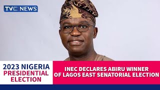 #Decision2023: INEC Declares Abiru Winner Of Lagos East Senatorial Election