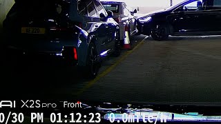 車CAM直擊 - 紅磡火車站停車場 3/F 呢位白色車主留意下 你以被Tesla泊車撞中