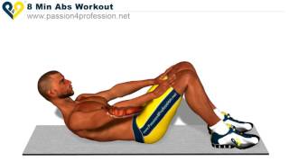 8 Min Abs Workout how to have six pack   YouTube