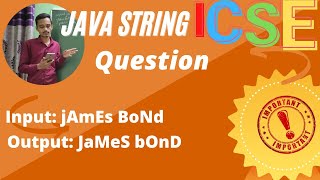 swap case of each character | icse computer application string board questions | previous year