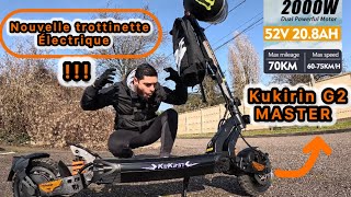 Ma Nouvelle trottinette électrique KUKIRIN G2 MASTER🦇4K 60fps #kukirin #g2master #rider #trottinette