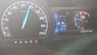 Ford Ranger 3.2 Auto 0-195 km/h acceleration