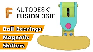 Fusion 360 - Magnetic Paddle Shifters - Ball Bearings Mechanism