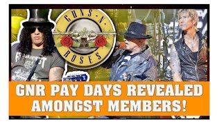 Guns N' Roses News  Axl, Slash and Duff Mckagan Pay Days Revealed For Reunion Tour