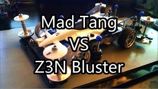 【ミニ四駆】Tamiya Mini 4WD Racing: Mad Tang VS Z3N Bluster