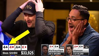 Bitcoin Genius Delivers Death by QUADS to Pro Poker Coach | Hand of the Day presented by BetRivers