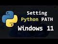 How to Add Python Installation Location to Path Environment Variable in Windows 11 Laptop Computer