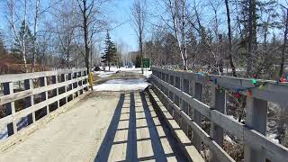 A stop at Blackville NB.  A park by the River. April 5 2022.  7C.