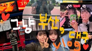 그냥 부산,대구 vlog ⁂⋰˚✩✿∘˚˳°∘°