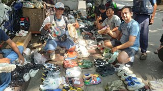 WOW‼️DATANG 80 SEPATU BRANDED MODEL TERBARU || PASAR LOAK JATINEGARA || LAPAK BANG OMEN