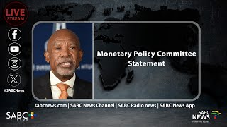 Reserve Bank governor Lesetja Kganyago reads the statement of the monetary policy committee