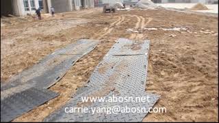 12 7mm Road mats in 20 tons crane