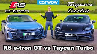 Audi RS e-tron GT v Porsche Taycan Turbo - which is best?
