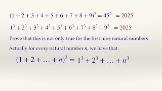 Nicomachus Theorem Proof