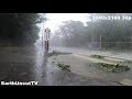 raw storm cam 5 ferocious wind in eyewall of typhoon trami in okinawa