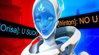 The ENEMY TEAM saved this player from getting FLAMED!? | Overwatch 2 Spectating