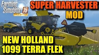 Farming Simulator 2015 - Mod Review "New Holland CR 1099 Terra Flex Harvester V 2.1"